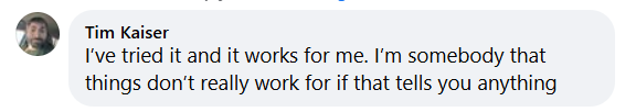 Tim Kaiser review: I've tried it and it works for me